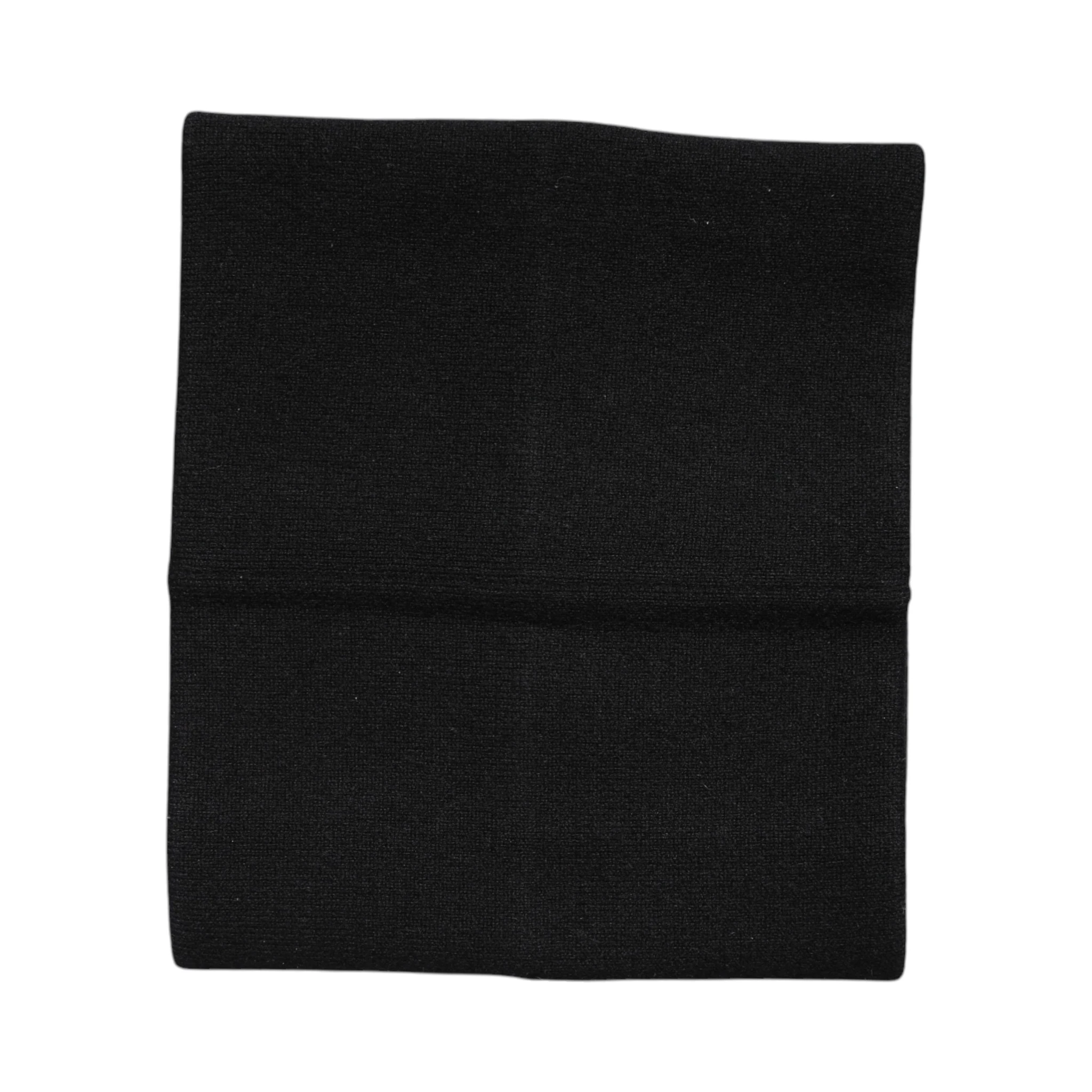 Black Cashmere Knitted Neck Warmer Foulard Scarf