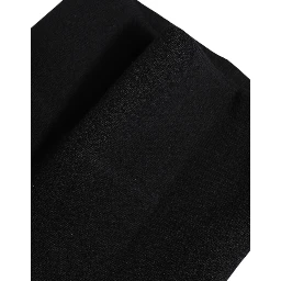 Black Cashmere Knitted Neck Warmer Foulard Scarf