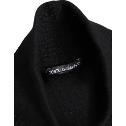 Black Cashmere Knitted Neck Warmer Foulard Scarf