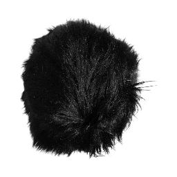 Black Faux Fur Bucket Hat