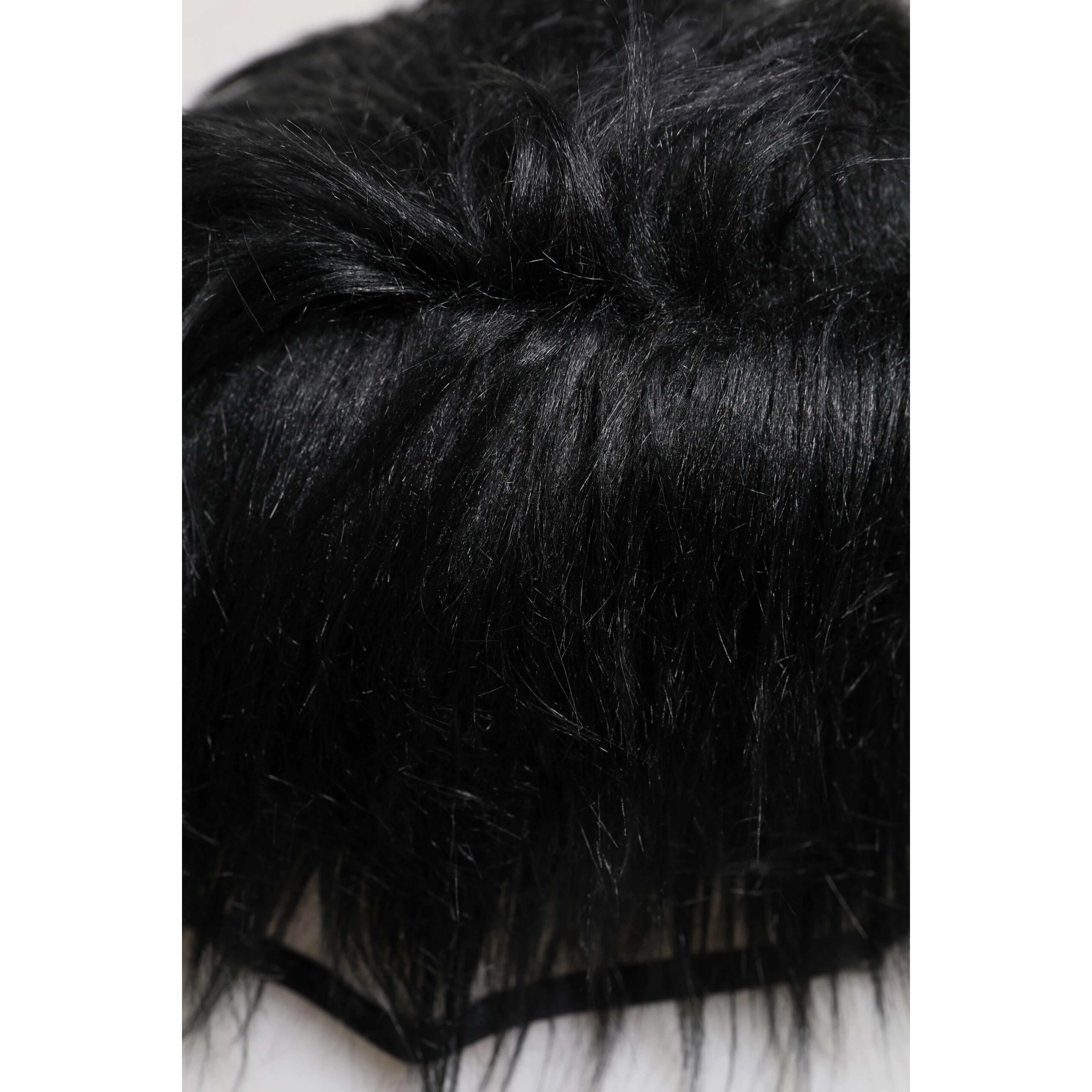 Black Faux Fur Bucket Hat