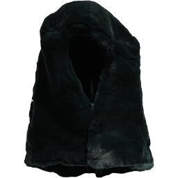 Black Weasel Fur Womens Beanie Hat