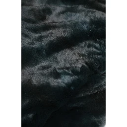 Black Weasel Fur Womens Beanie Hat