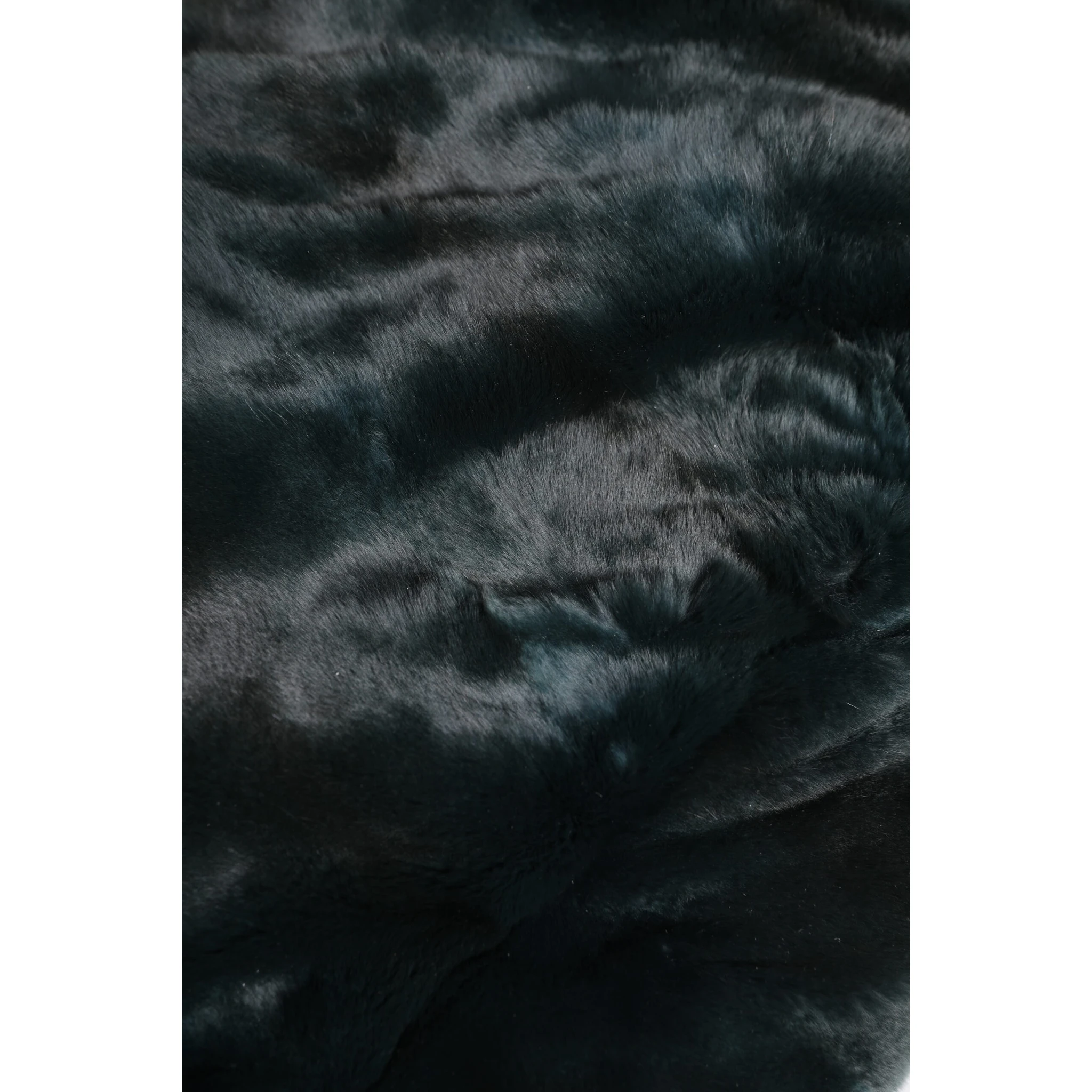 Black Weasel Fur Womens Beanie Hat