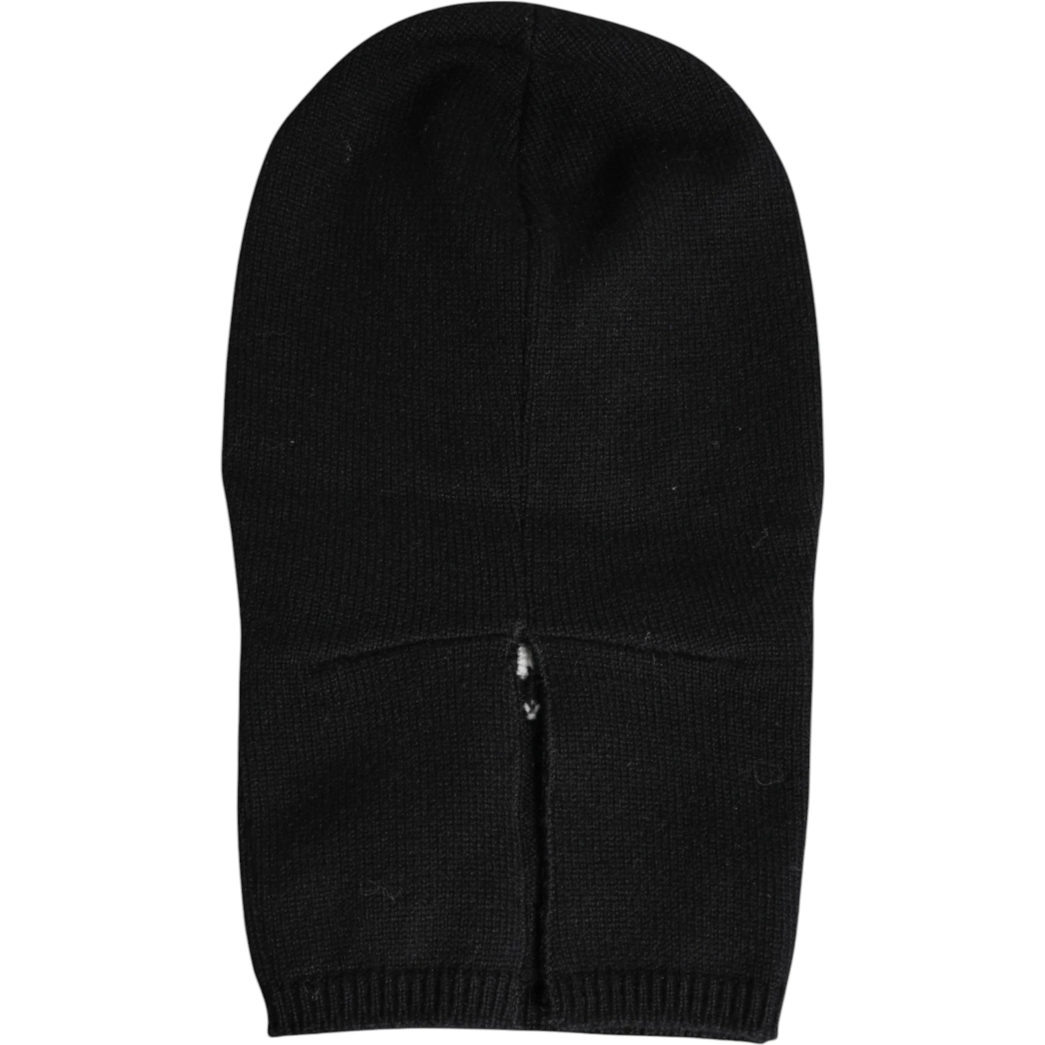 Black Cashmere Knitted Ski Mask Balaclava Hat