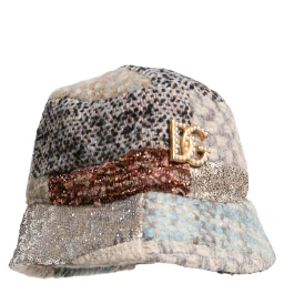 Multicolor Patchwork Embellished Bucket Hat