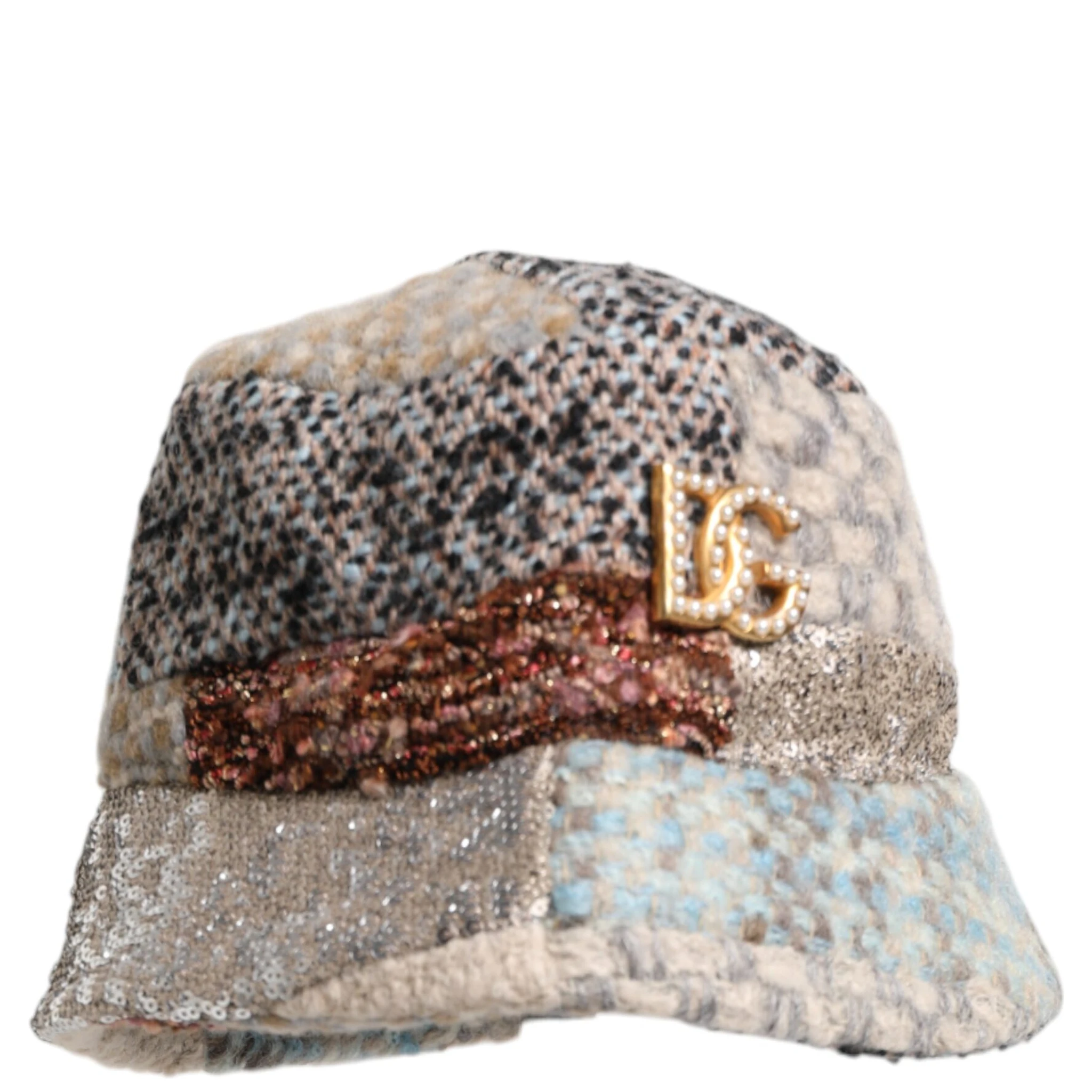 Multicolor Patchwork Embellished Bucket Hat