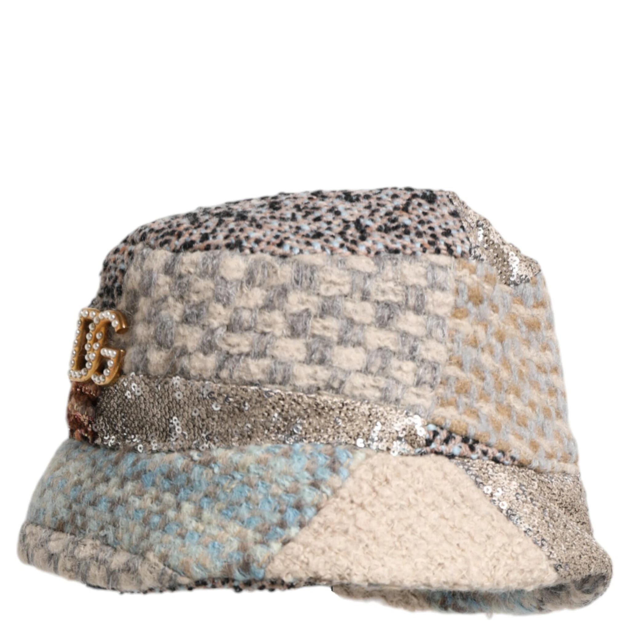 Multicolor Patchwork Embellished Bucket Hat