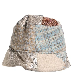 Multicolor Patchwork Embellished Bucket Hat