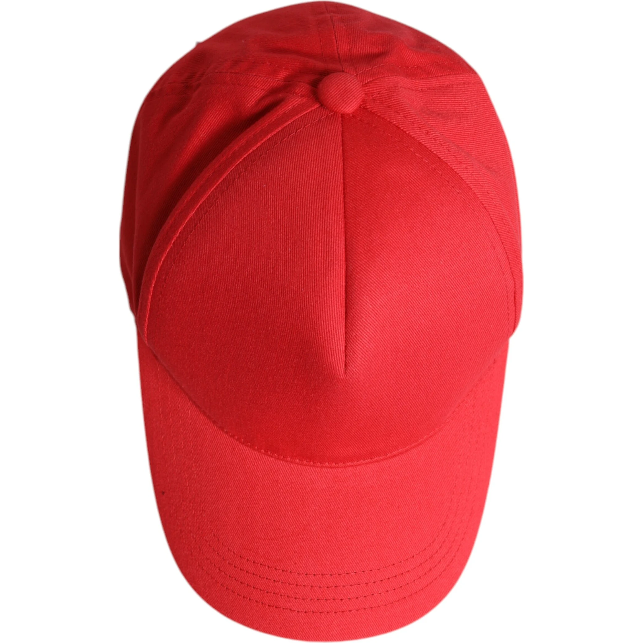 Red Cotton 6 Panels Women Baseball Cap