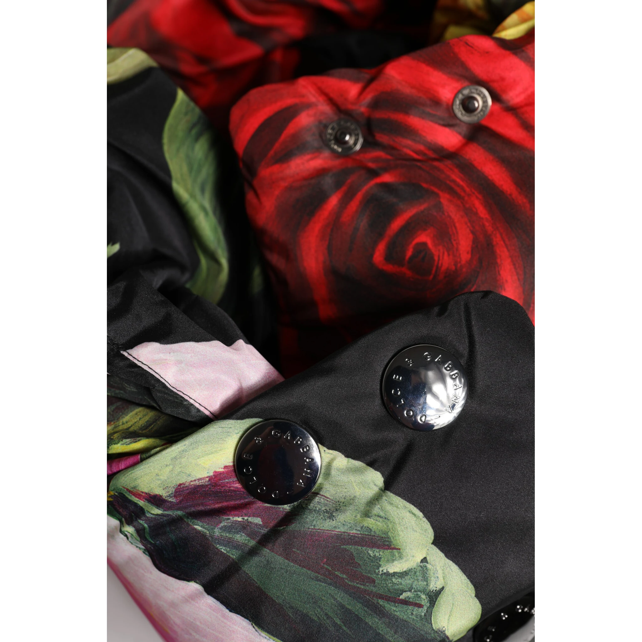 Black Floral Print Whole Head Wrap Hat