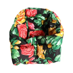 Multicolor Floral Print Whole Head Wrap Hat
