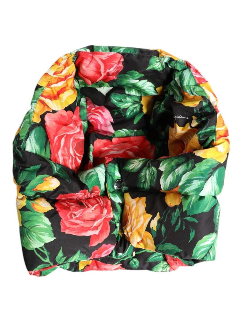 Multicolor Floral Print Whole Head Wrap Hat