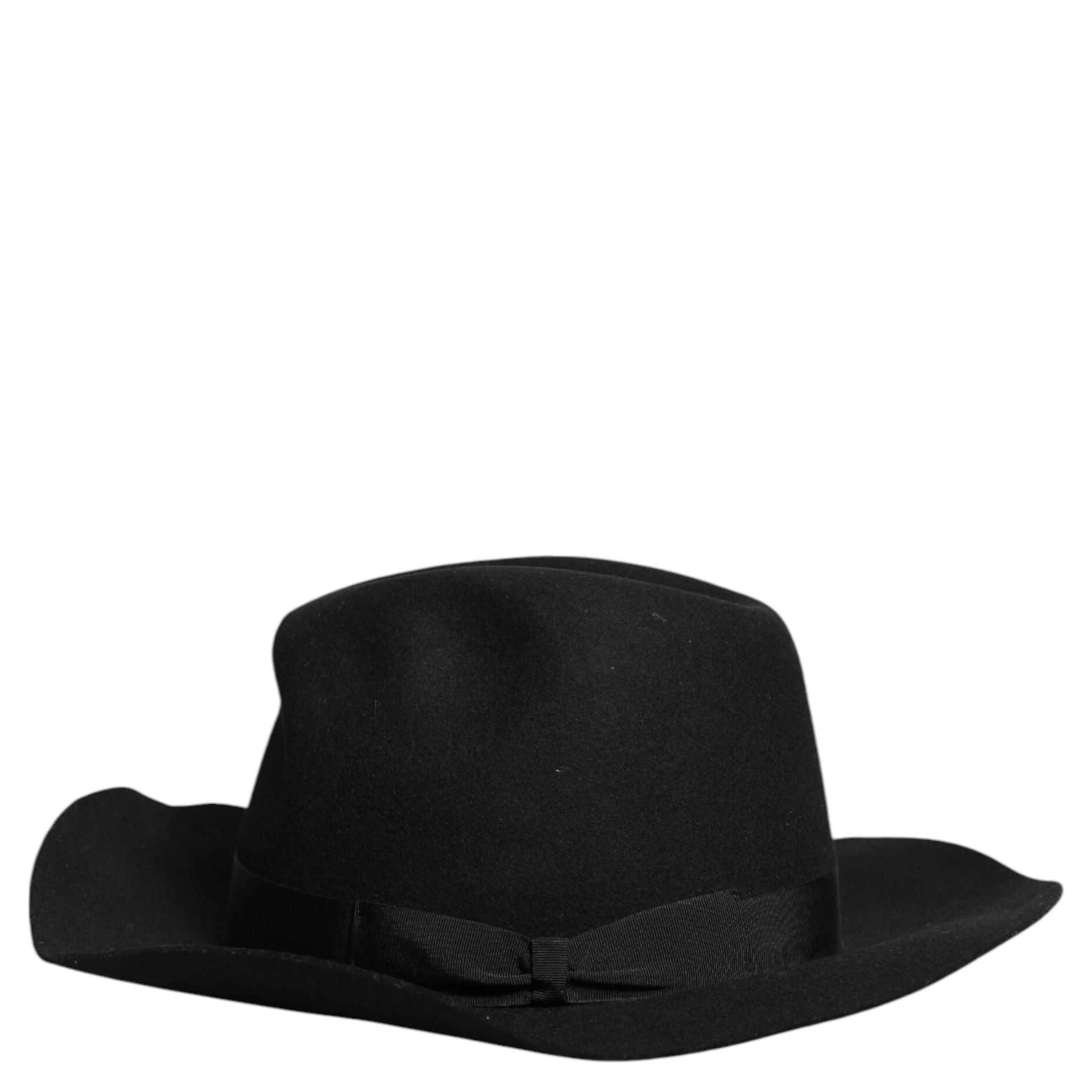 Black Wide Brim Trilby Fedora Hat
