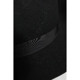 Black Wide Brim Trilby Fedora Hat