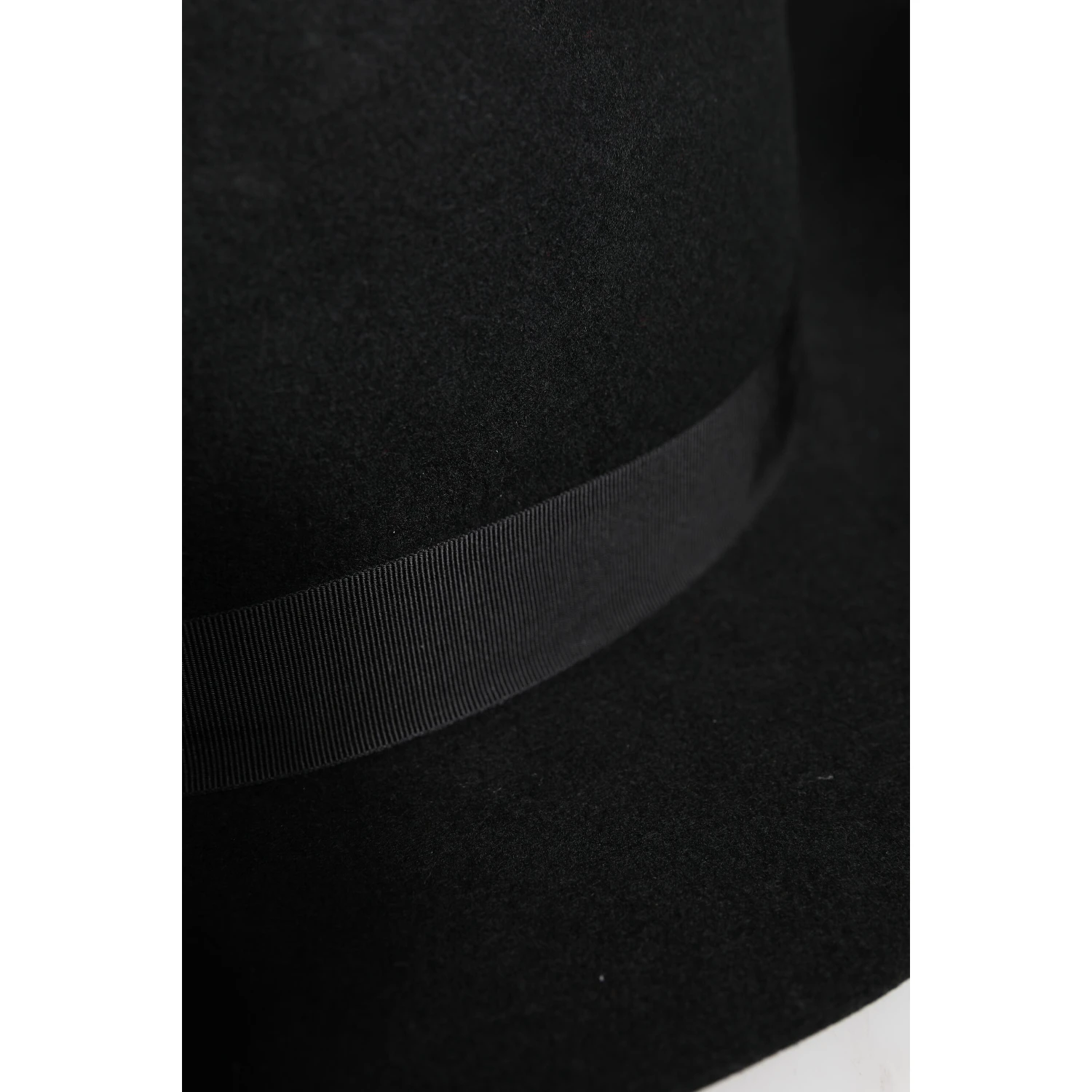 Black Wide Brim Trilby Fedora Hat