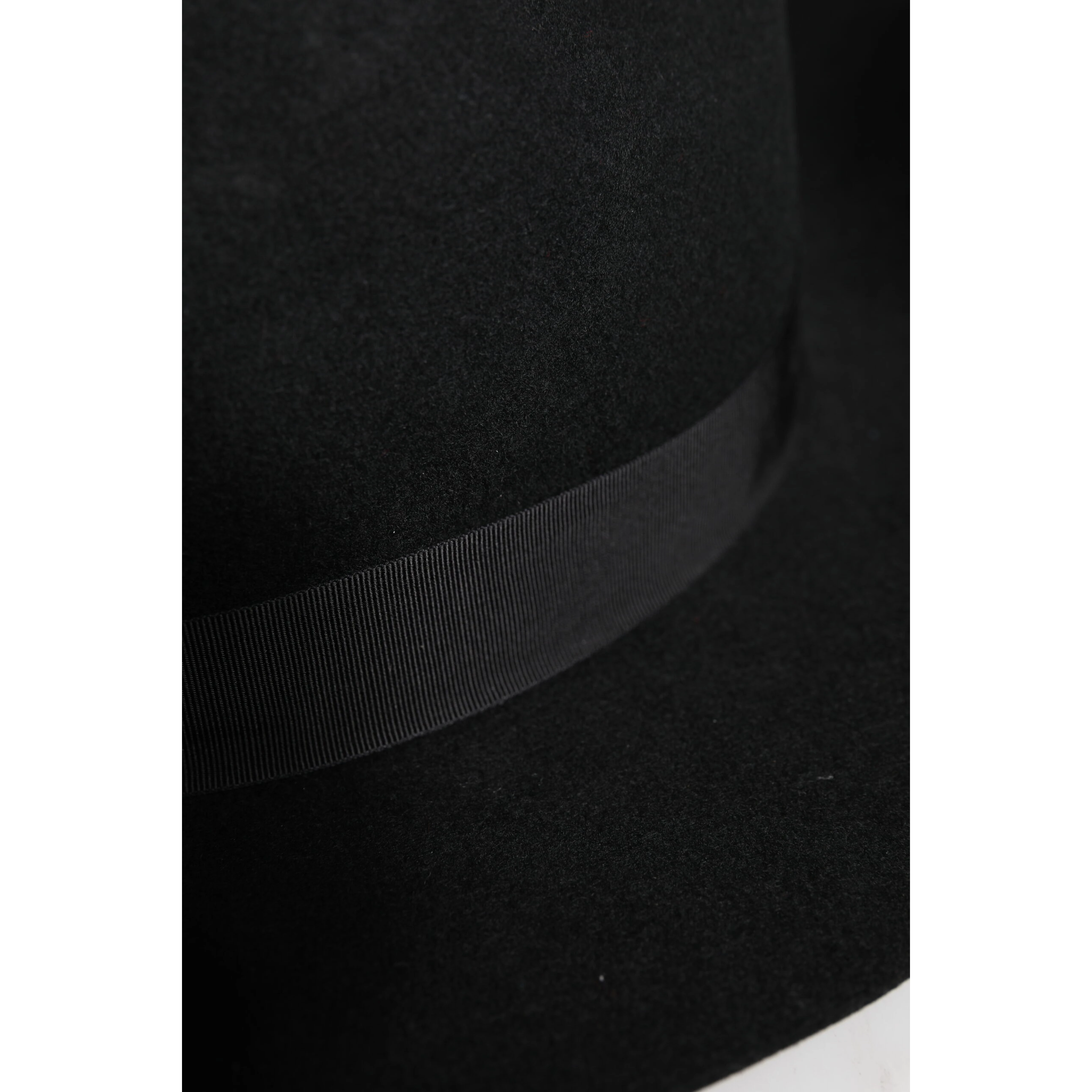Black Wide Brim Trilby Fedora Hat
