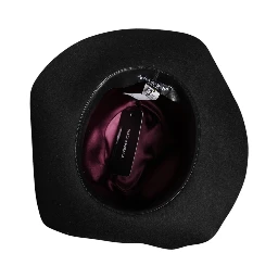 Black Wide Brim Trilby Fedora Hat