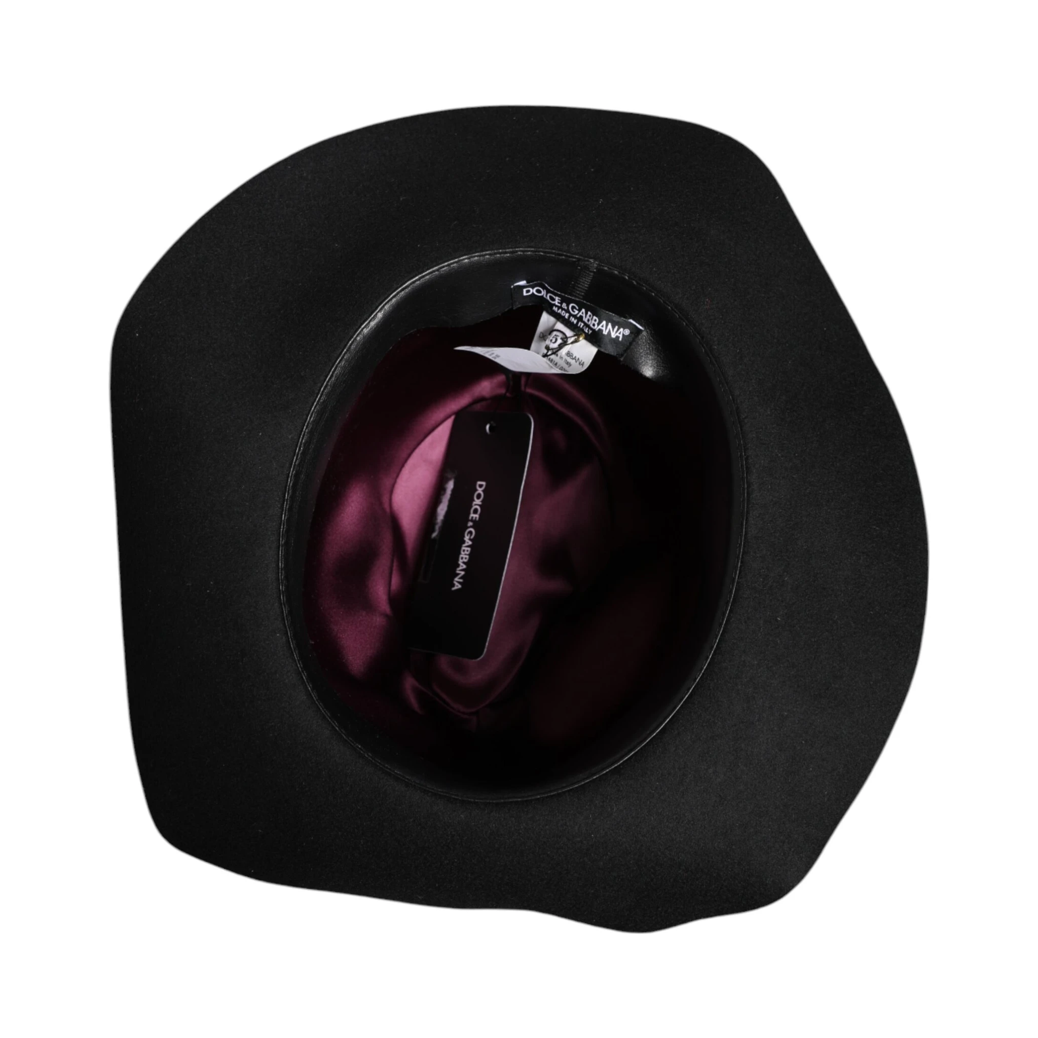 Black Wide Brim Trilby Fedora Hat