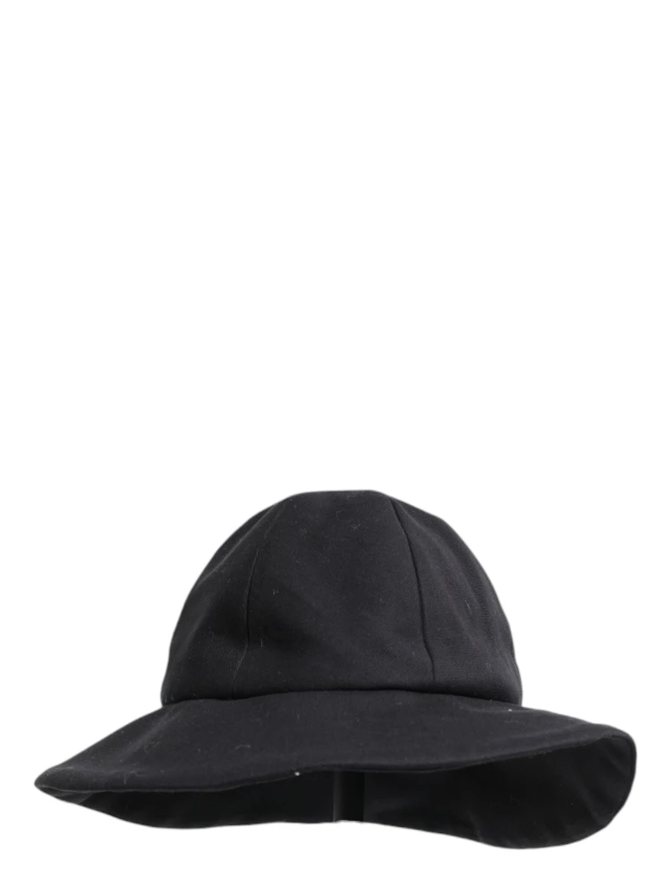 Black Cotton Wide Brim Bucket Hat alternative