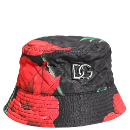 Multicolor DG Plaque Wide Brim Bucket Hat