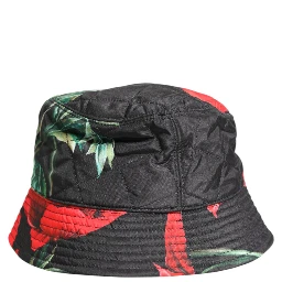 Multicolor DG Plaque Wide Brim Bucket Hat