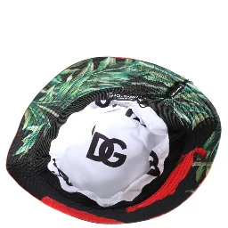 Multicolor DG Plaque Wide Brim Bucket Hat