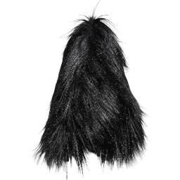 Black Acrylic Fur Womens Bucket Hat