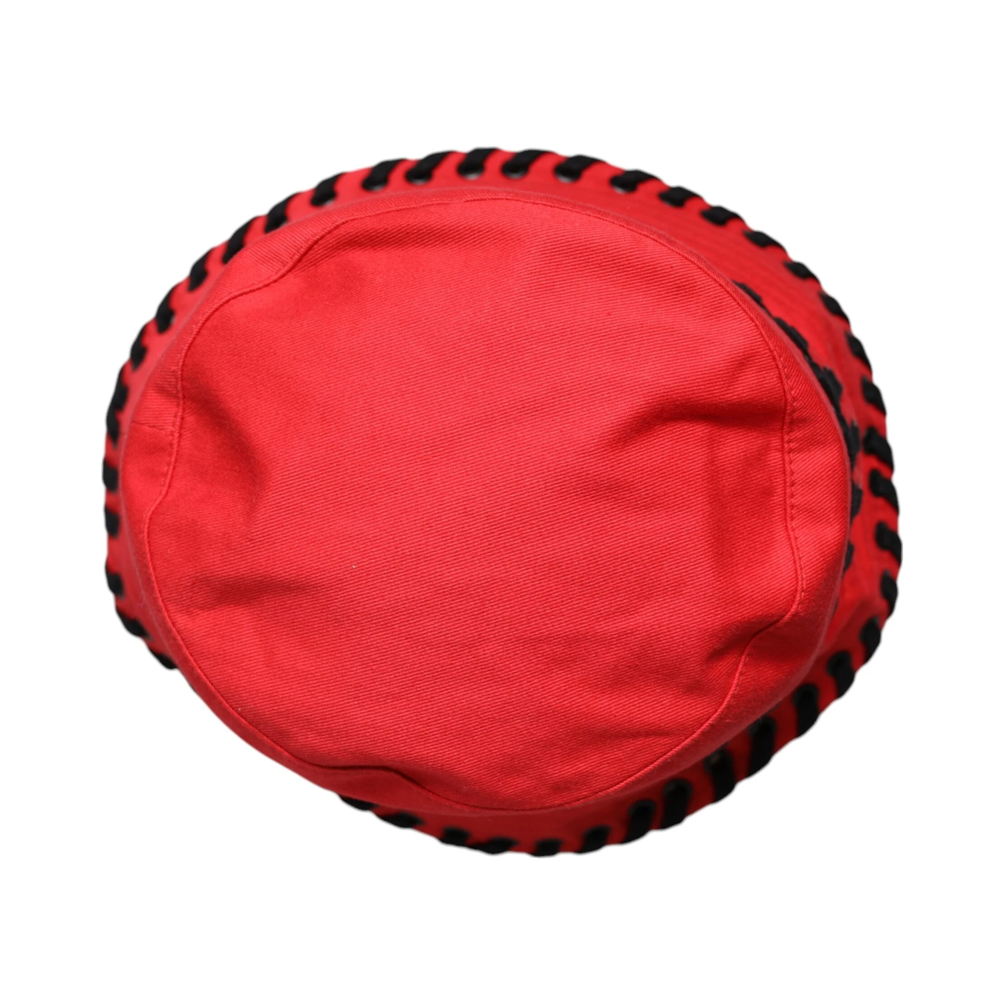 Red Lace Polyester Wide Brim Bucket Hat