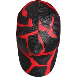 Red Black Lace Tulle Cotton Baseball Cap