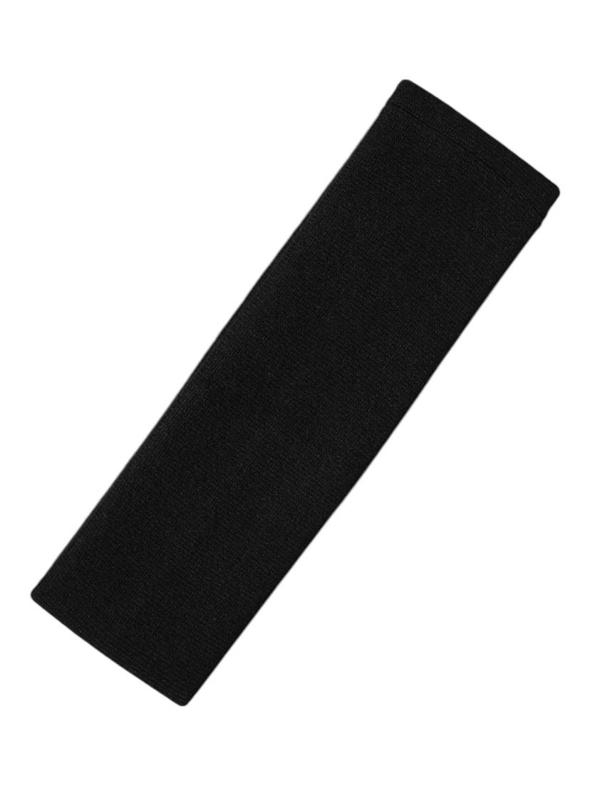 Black Cashmere Knitted Women Head Band Hat