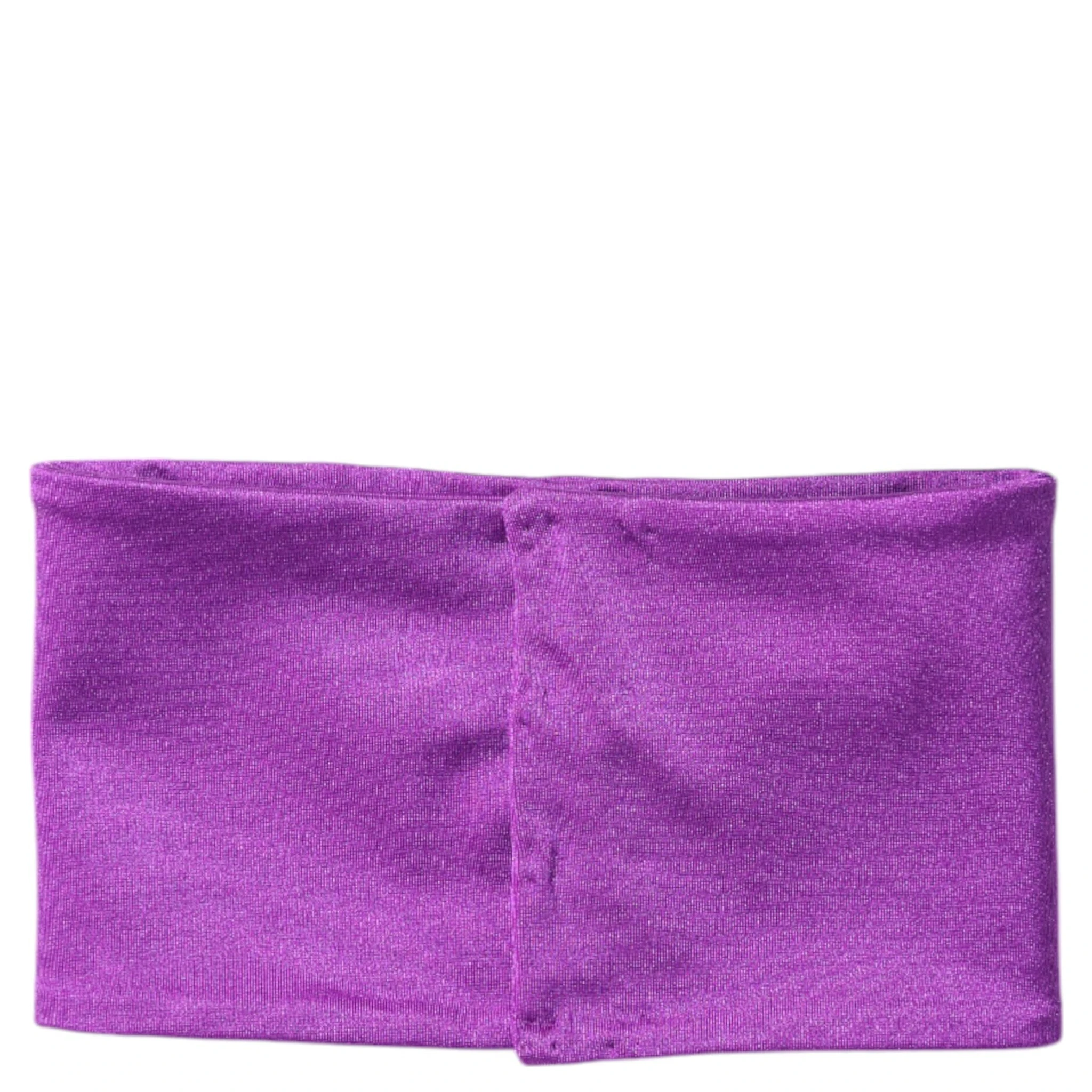 Purple Nylon Stretch Women Neck Warmer Scarf