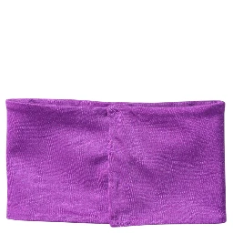 Purple Nylon Stretch Women Neck Warmer Scarf