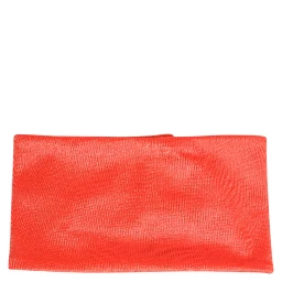 Orange Nylon Stretch Women Neck Warmer Scarf