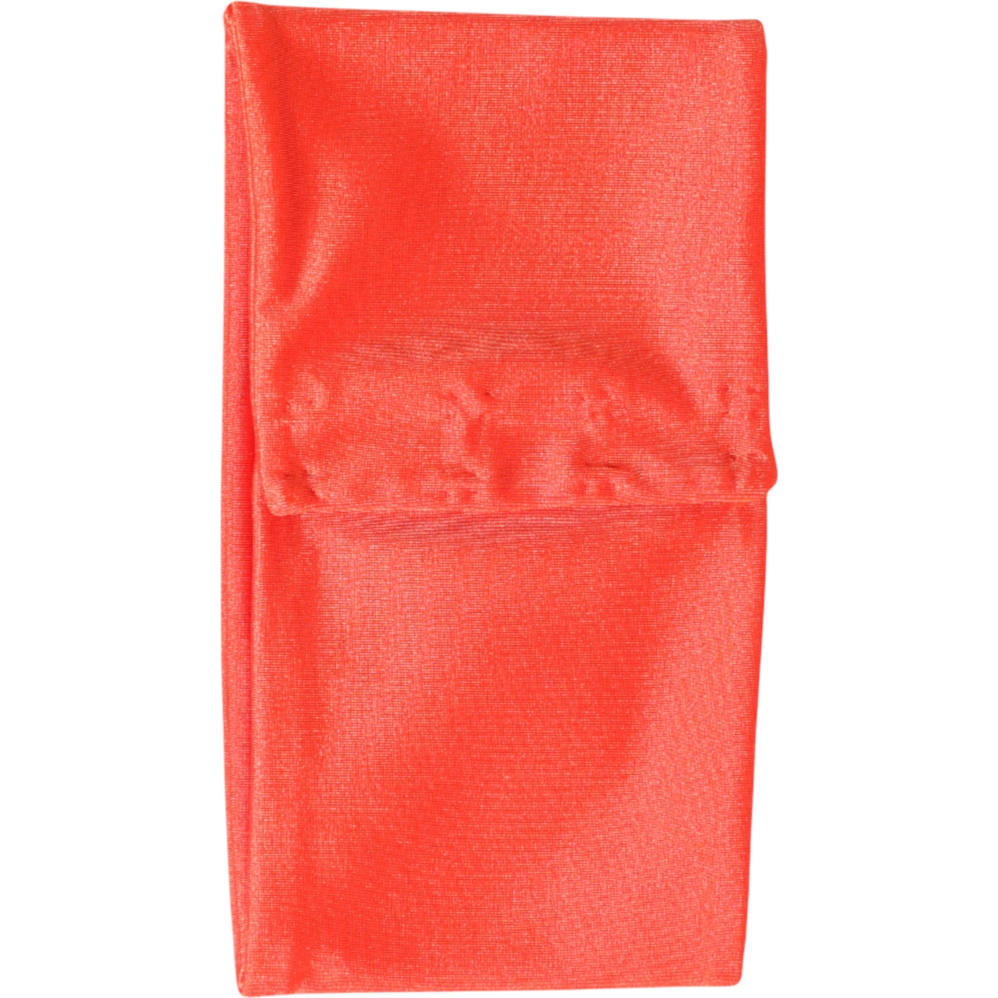 Orange Nylon Stretch Women Neck Warmer Scarf