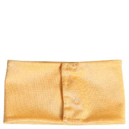 Yellow Nylon Stretch Women Neck Warmer Scarf