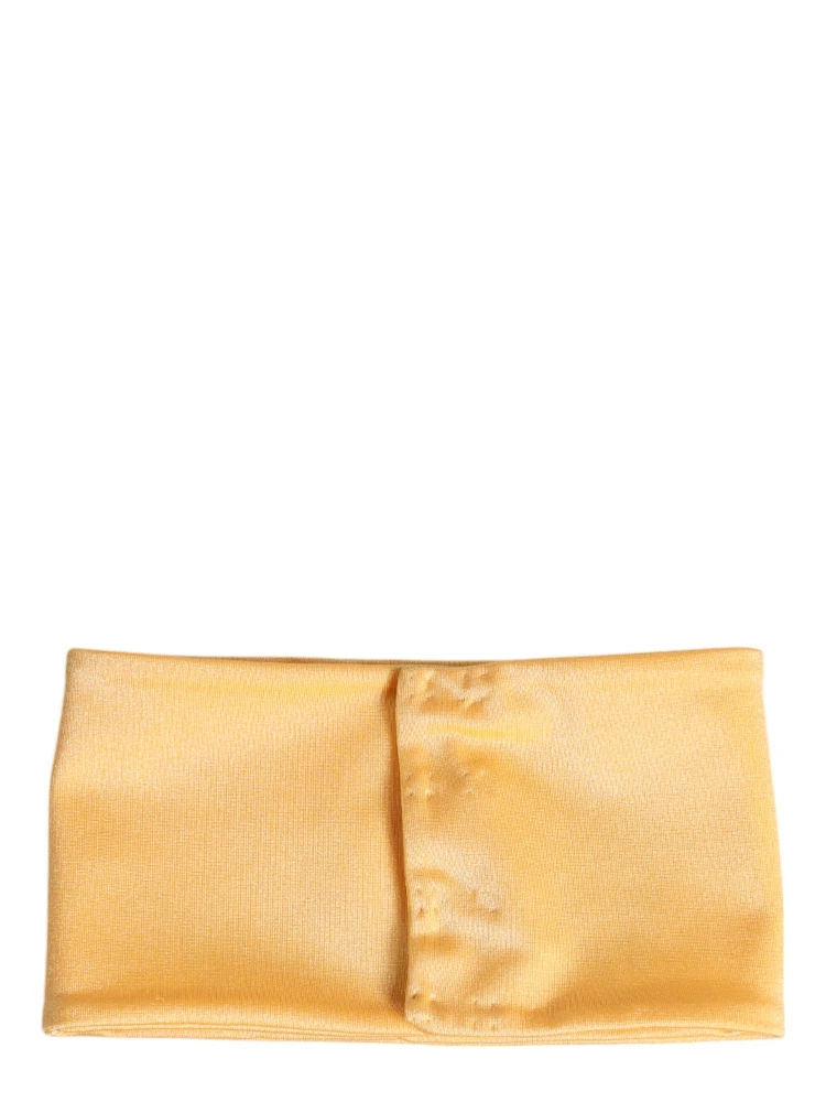 Yellow Nylon Stretch Women Neck Warmer Scarf alternative