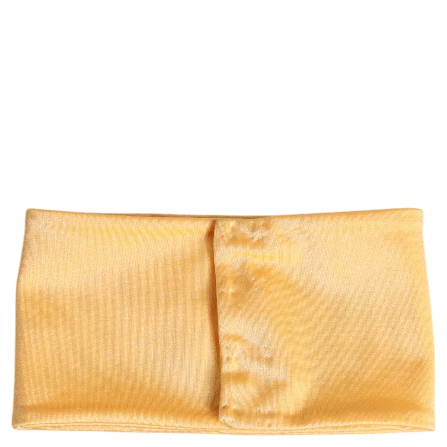 Yellow Nylon Stretch Women Neck Warmer Scarf