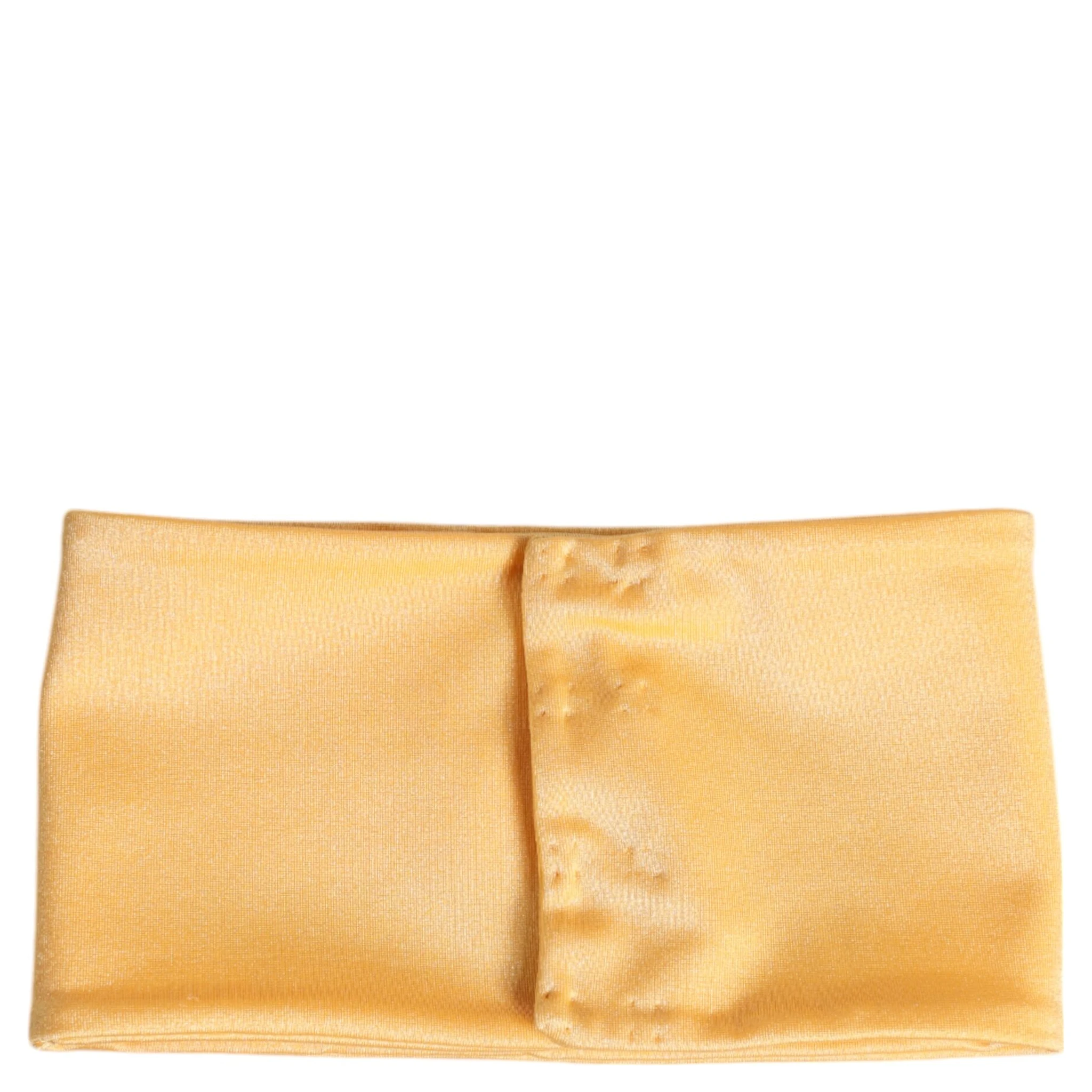 Yellow Nylon Stretch Women Neck Warmer Scarf