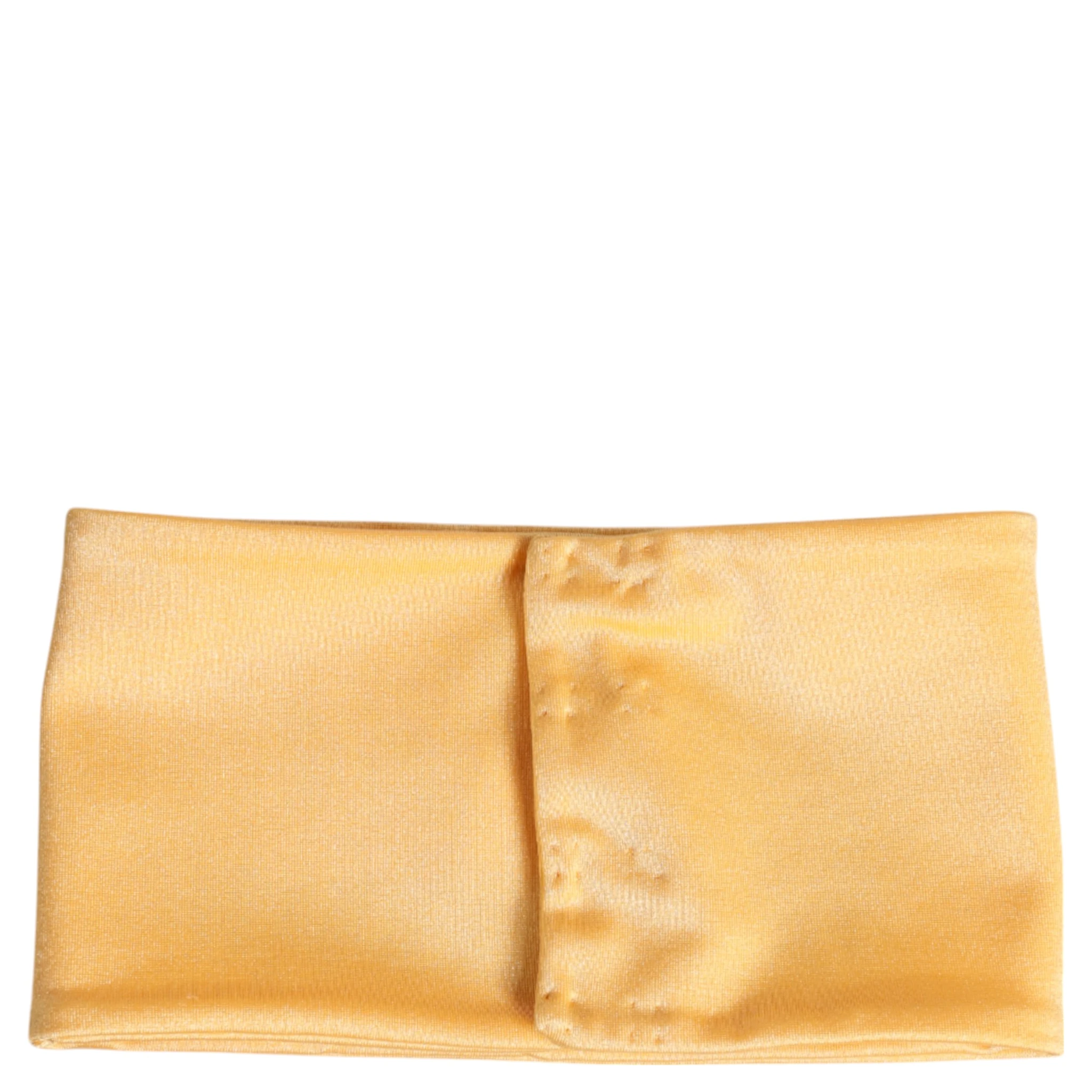 Yellow Nylon Stretch Women Neck Warmer Scarf