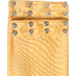 Yellow Nylon Stretch Women Neck Warmer Scarf