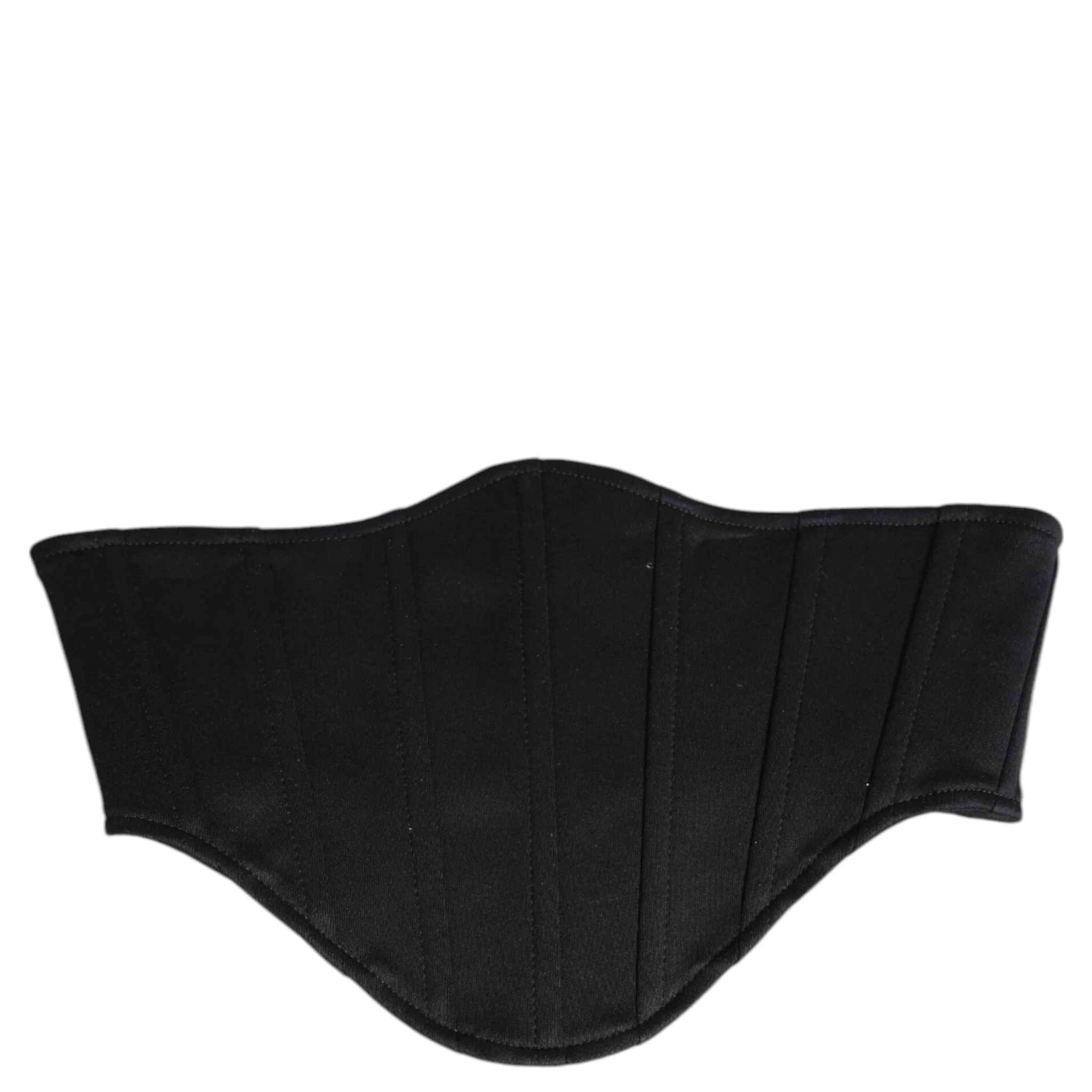 Black Cotton Waist Tuxedo Belt Cummerbund