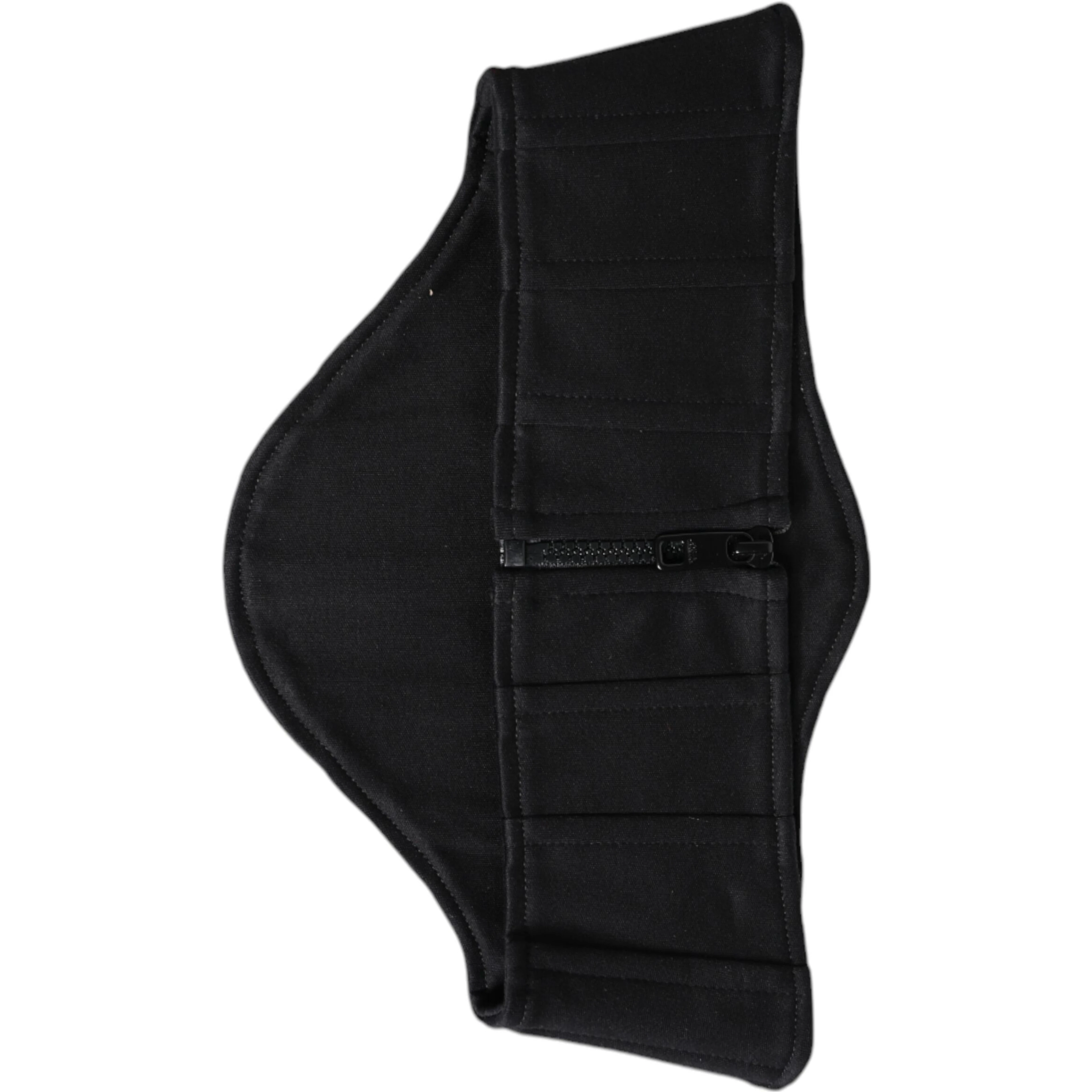 Black Cotton Waist Tuxedo Belt Cummerbund