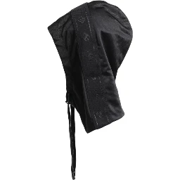 Black Polyester Whole Head Wrap Hat