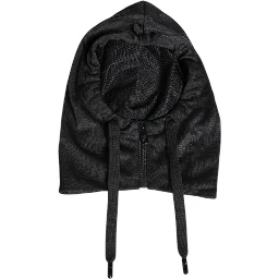 Black Polyester Whole Head Wrap Hat