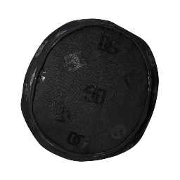 Black DG Monogram Polyester Jacquard Bucket Hat