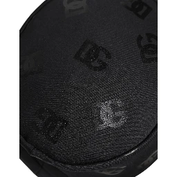 Black DG Monogram Polyester Jacquard Bucket Hat