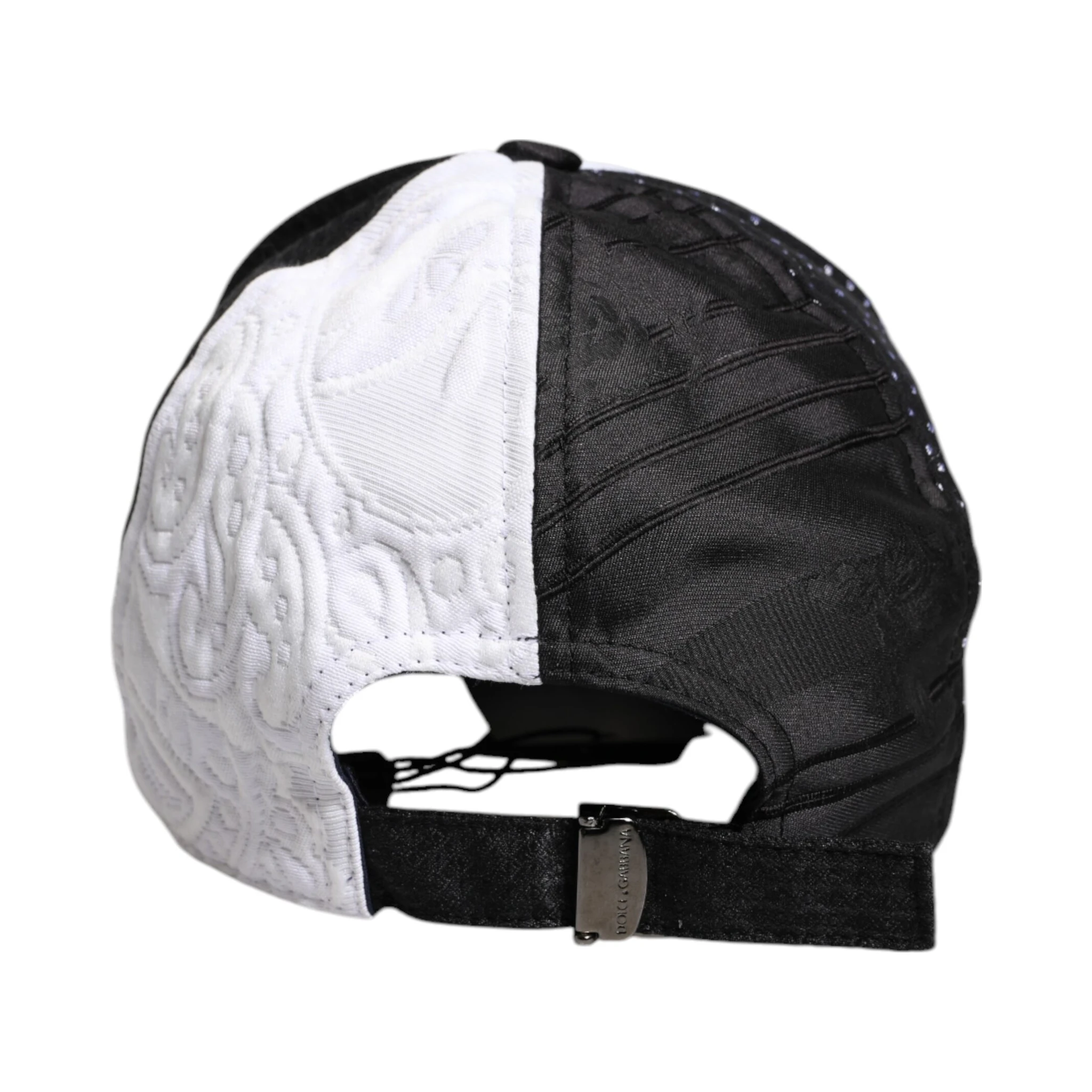 White Black Polka Dot Feathers Baseball Cap