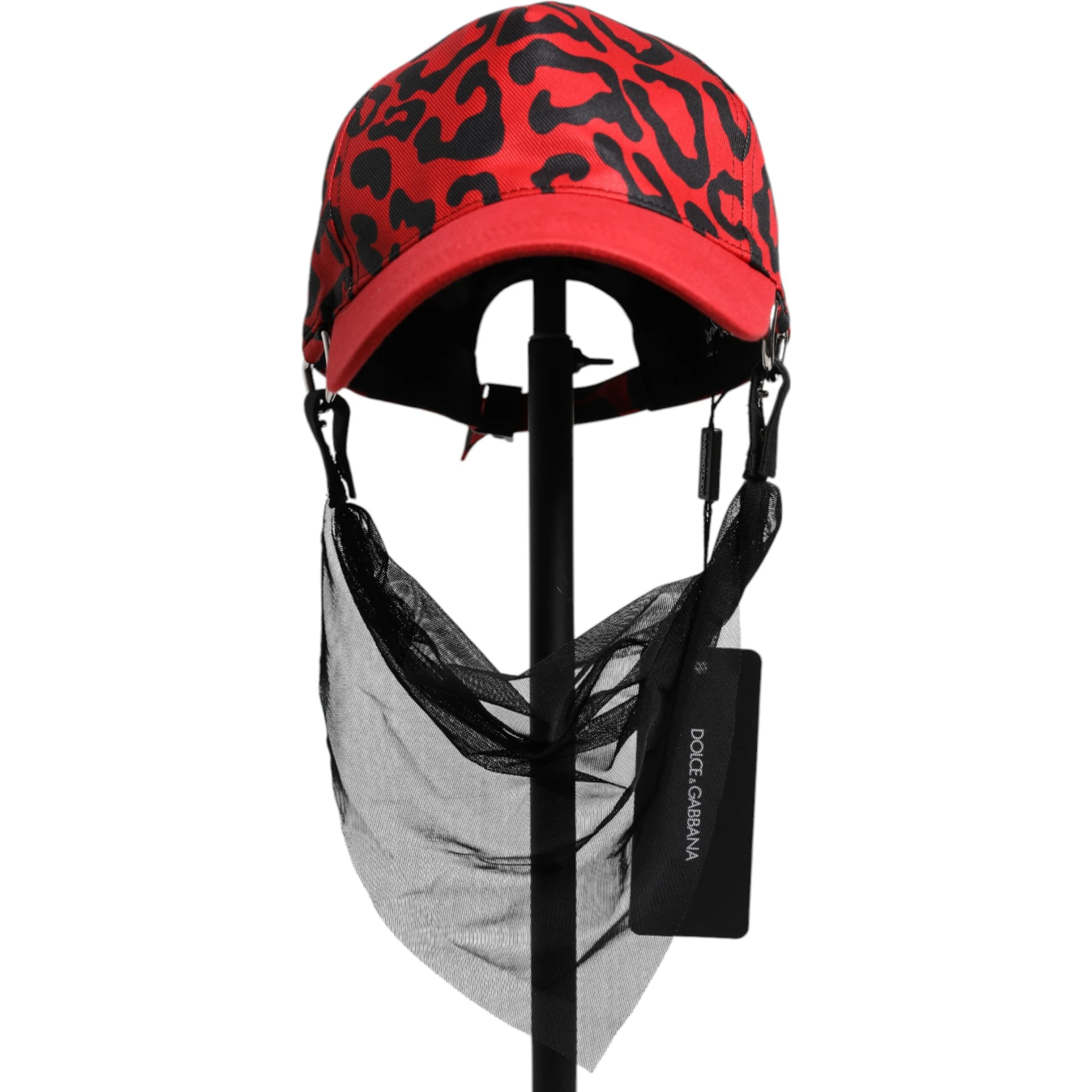 Red Cotton 6 Panels Women Baseball Cap