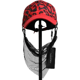 Red Cotton 6 Panels Women Baseball Cap